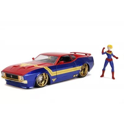Machetă auto Jada - CAPTAIN MARVEL 1973 Ford Mustang Mach 1 [1:24]