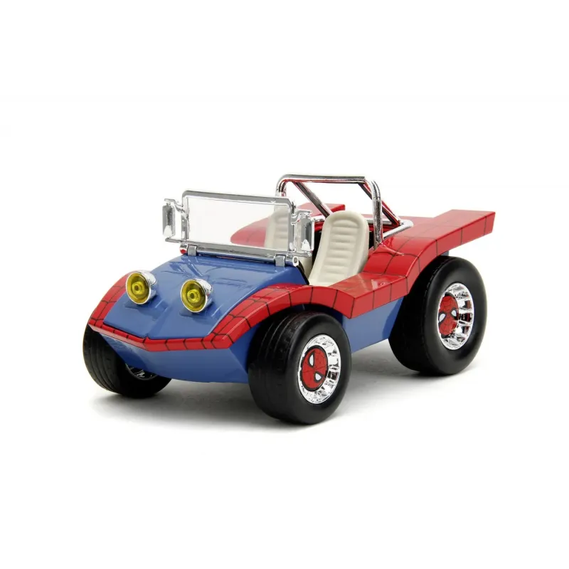 Set figurină + machetă auto Jada - Marvel Spiderman + Buggy [1:24]