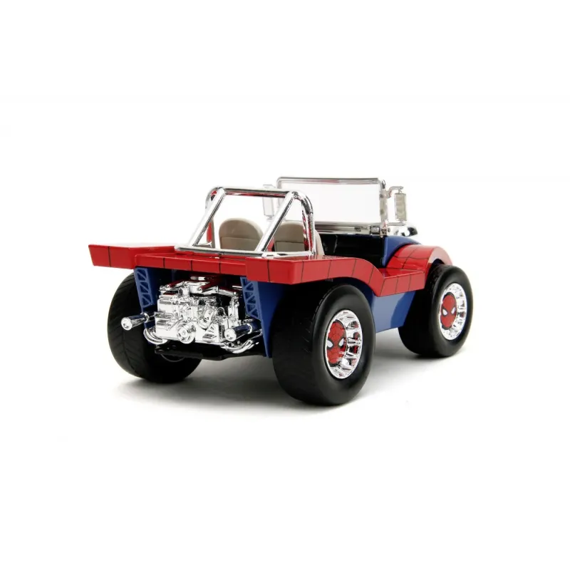 Set figurină + machetă auto Jada - Marvel Spiderman + Buggy [1:24]