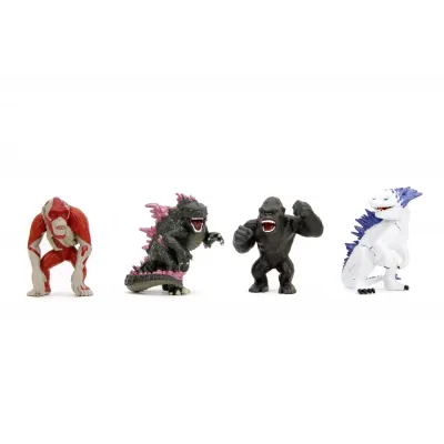 JADA GODZILLA SET 4 FIGURINE METALICE 6.5CM