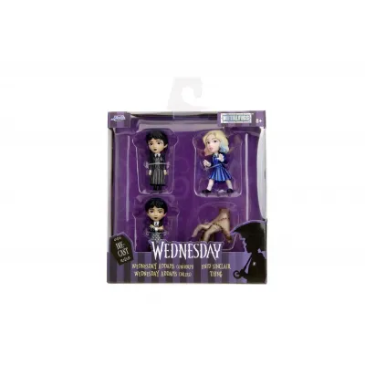 JADA WEDNESDAY SET 4 FIGURINE METALICE 6.5CM