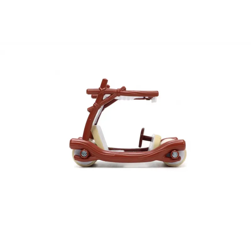 Set figurină + machetă auto Jada - Fred Flinstone + Flintmobile [1:32]