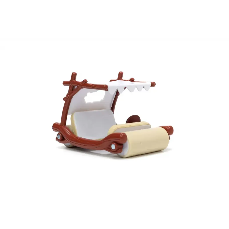 Set figurină + machetă auto Jada - Fred Flinstone + Flintmobile [1:32]