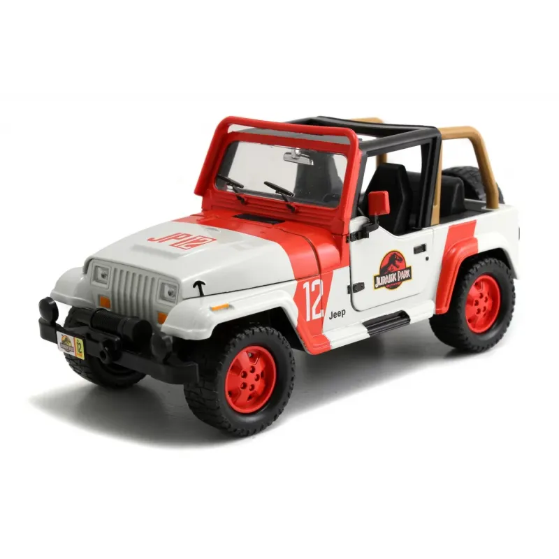 Machetă auto Jada - JURASSIC WORLD 1992 JEEP WRANGLER [1:24]