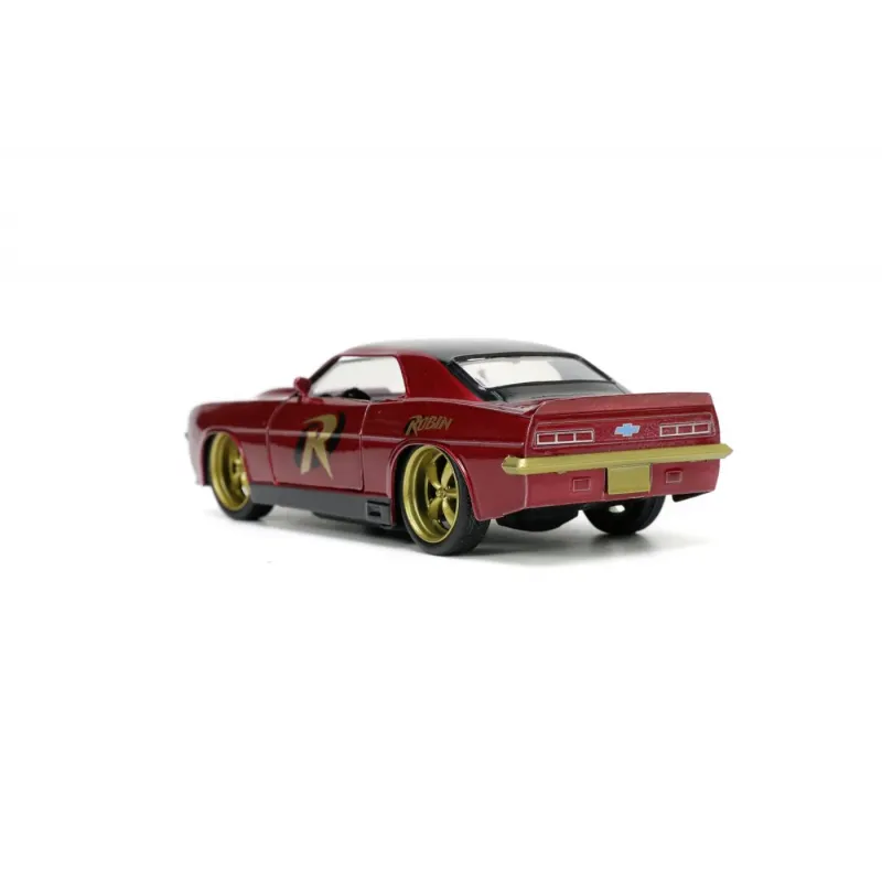 Set figurină + machetă auto Jada - DC Comics Robin + CHEVROLET Camarro 1967 [1:32]