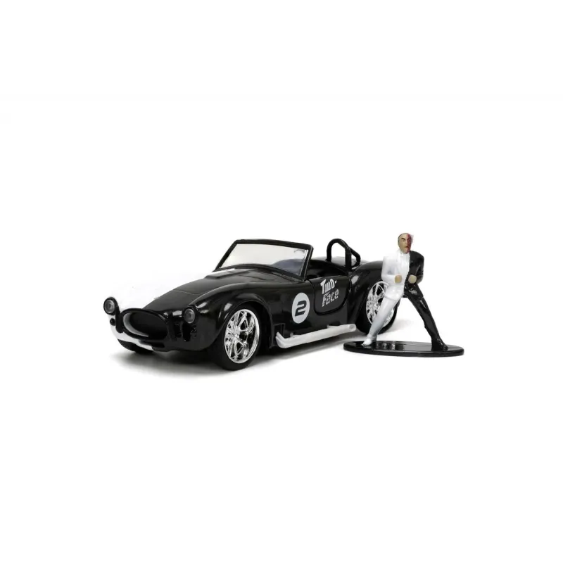 Set figurină + machetă auto Jada - DC Comics Harvey Two Face + SHELBY Cobra 427 [1:32]