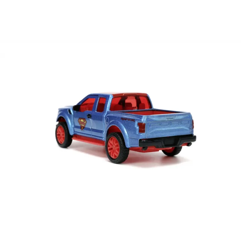 Set figurină + machetă auto Jada - DC Comics SUPERMAN + FORD F 150 Raptor 2017 [1:32]