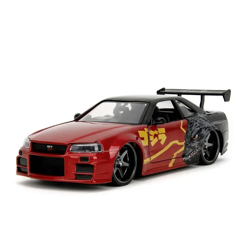 JADA GODZILLA MAȘINUȚĂ METALICĂ NISSAN SKYLINE GTR SCARA 1 LA 24