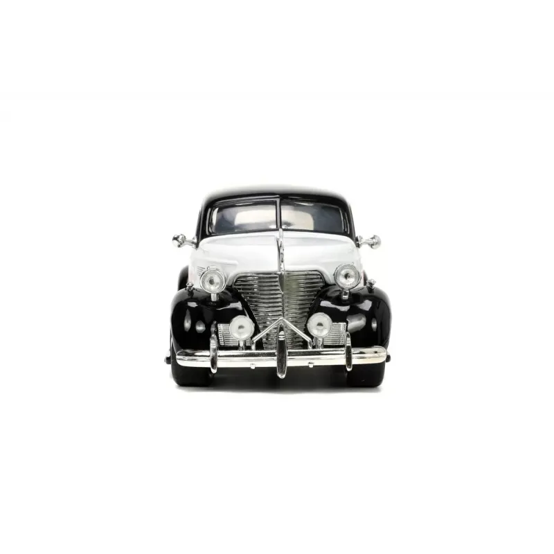 Set figurină + machetă auto Jada - Mister Monopoly + Chevrolet Master Deluxe 1939 [1:24]