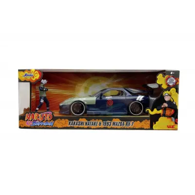 Set figurină + machetă auto Jada - NARUTO Hatake + 1995 MAZDA RX7 [1:24]