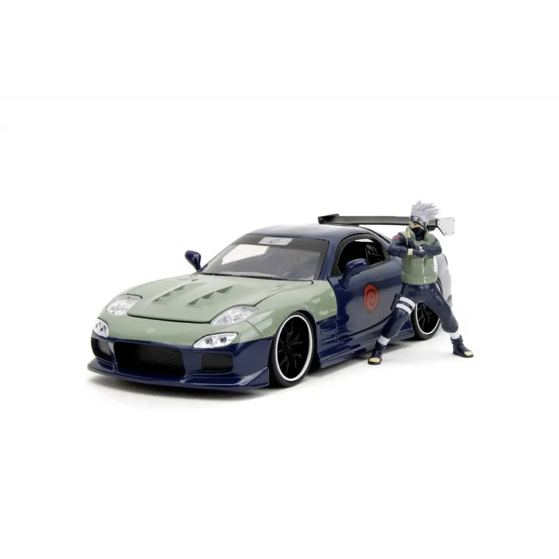 Set figurină + machetă auto Jada - NARUTO Hatake + 1995 MAZDA RX7 [1:24]