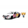 Set figurină + machetă auto Jada - DISNEY Aggretsuko + TOYOTA Trueno [1:24]