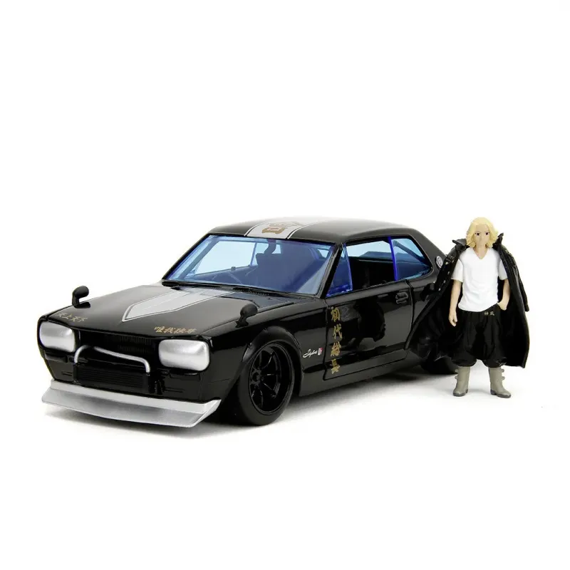 Set figurină + machetă auto Jada - TOKYO REVENGERS + NISSAN Skyline GT-R [1:24]