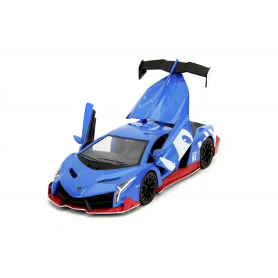 Set figurină + machetă auto Jada - ARICIUL Sonic + LAMBORGHINI Veneno [1:24]