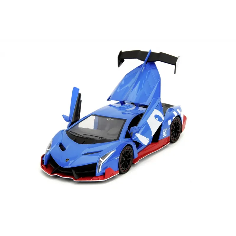 Set figurină + machetă auto Jada - ARICIUL Sonic + LAMBORGHINI Veneno [1:24]
