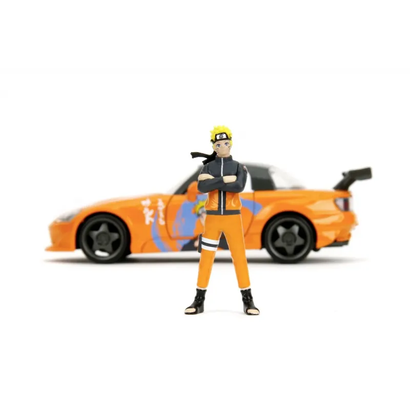 Set figurină + machetă auto Jada - NARUTO + HONDA S2000 2001 [1:24]