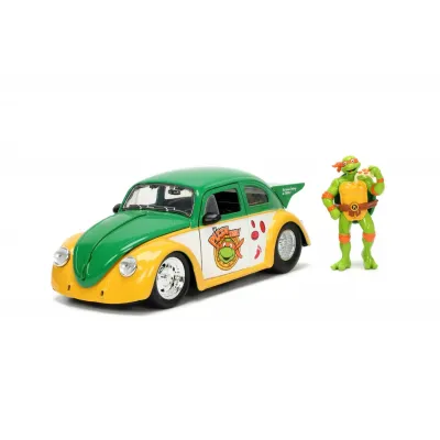 JADA MAȘINUȚĂ METALICĂ TESTOASELE NINJA 1959 VOLKSWAGEN DRAG BEETLE 1:24