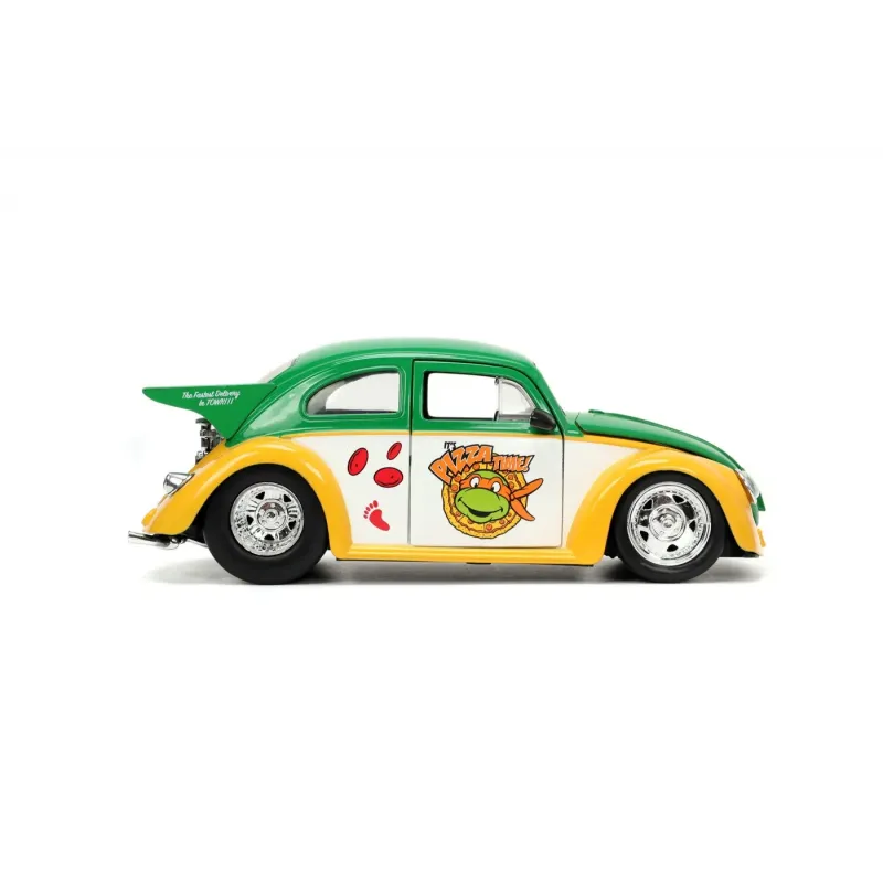 JADA MAȘINUȚĂ METALICĂ TESTOASELE NINJA 1959 VOLKSWAGEN DRAG BEETLE 1:24