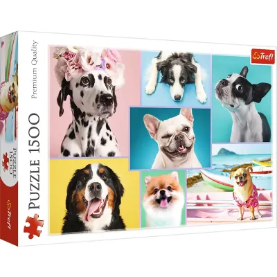 PUZZLE TREFL 1500 CĂȚELUSII AMUZANTI