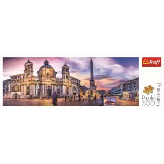 PUZZLE TREFL 500 PANORAMA PIATA NAVONA DIN ROMA
