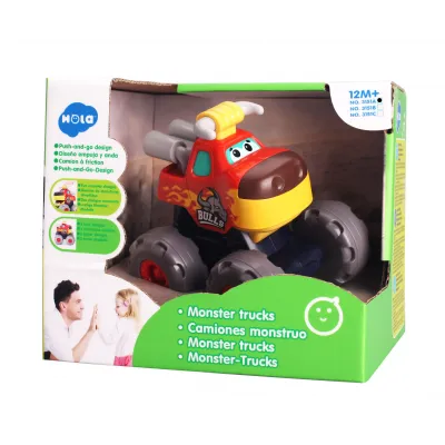 MAȘINUȚĂ BEBE MONSTER TRUCK TAURASUL CEL FURIOS