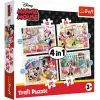 PUZZLE TREFL 4IN1 MINNIE MOUSE ȘI PRIETENII EI