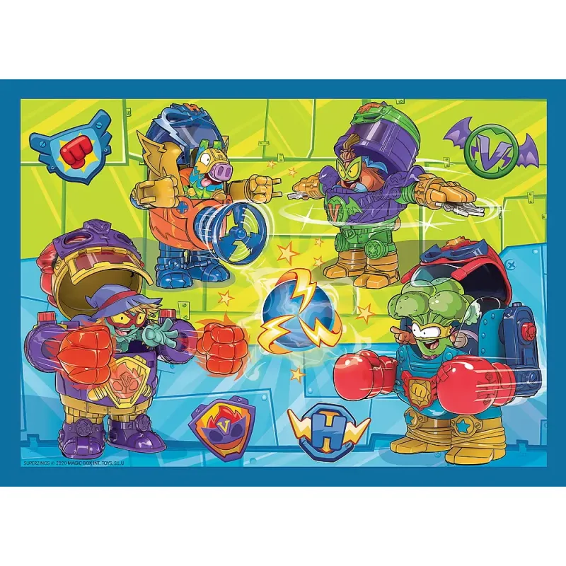 PUZZLE TREFL 4IN1 SUPER THINGS SUPER ACTIUNEA