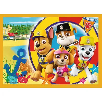 PUZZLE TREFL 4IN1 PATRULA CĂȚELUSILOR - SARBATORILE