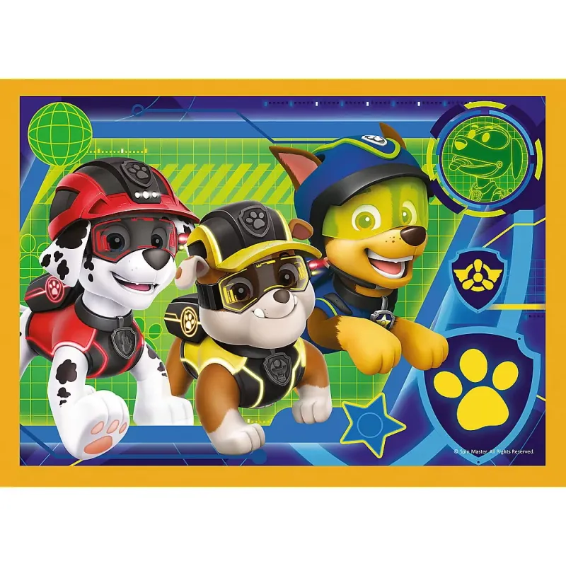 PUZZLE TREFL 4IN1 PATRULA CĂȚELUSILOR - SARBATORILE