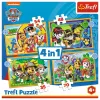 PUZZLE TREFL 4IN1 PATRULA CĂȚELUSILOR - SARBATORILE