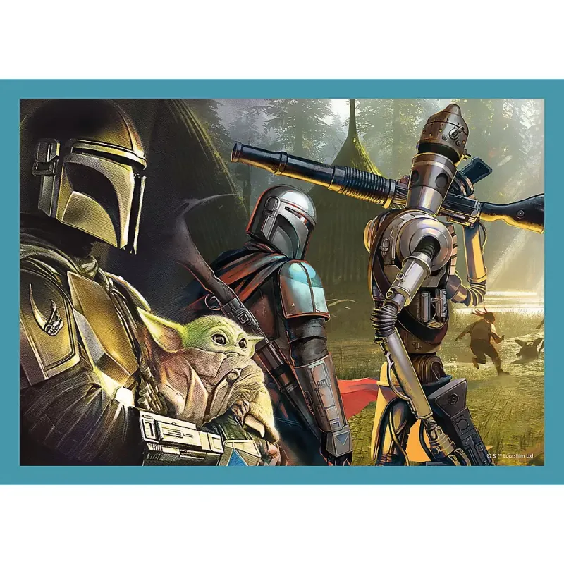 PUZZLE TREFL 4IN1 STAR WARS - MANDALORIANUL