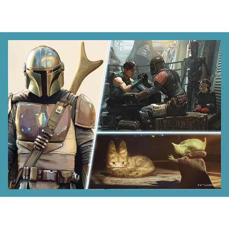 PUZZLE TREFL 4IN1 STAR WARS - MANDALORIANUL