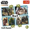 PUZZLE TREFL 4IN1 STAR WARS - MANDALORIANUL