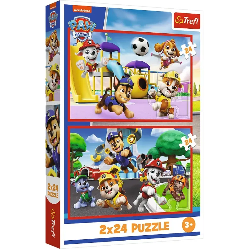 PUZZLE TREFL 2X24 PATRULA CĂȚELUSILOR ZIUA AMUZANTA A CĂȚELUSILOR