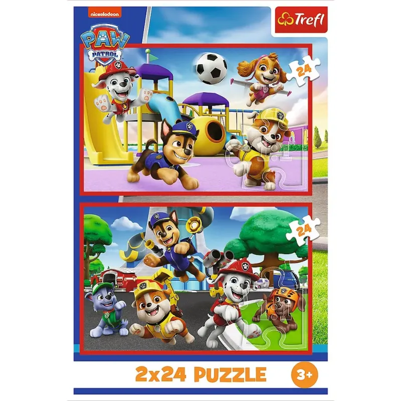 PUZZLE TREFL 2X24 PATRULA CĂȚELUSILOR ZIUA AMUZANTA A CĂȚELUSILOR