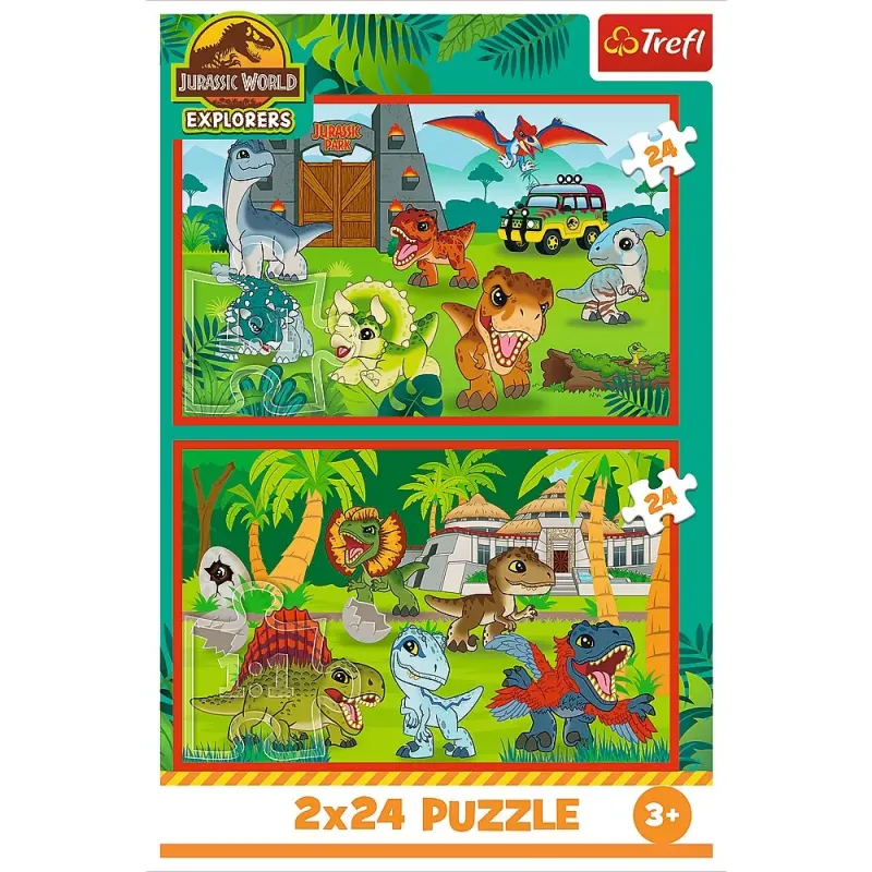PUZZLE TREFL 2X70 JURASSIC WORLD UNIVERSUL JURASSIC PARK