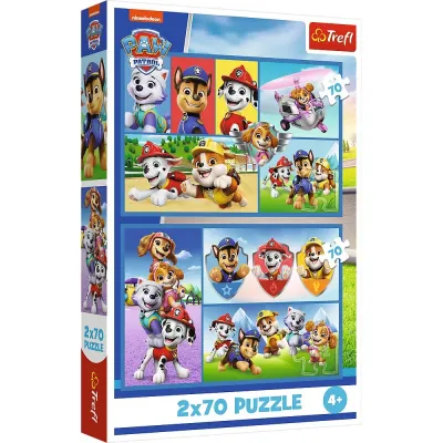 PUZZLE TREFL 2X70 PATRULA CĂȚELUSILOR ECHIPA CĂȚELUSILOR