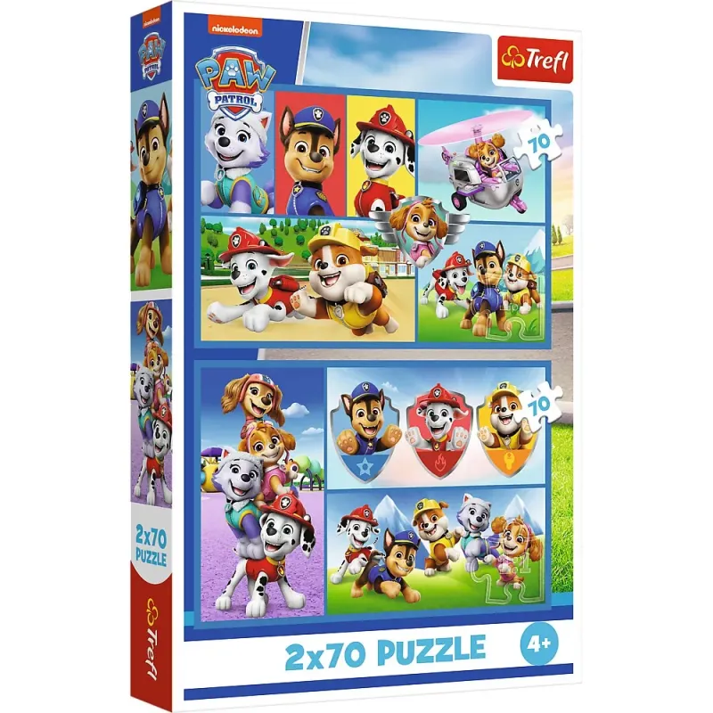PUZZLE TREFL 2X70 PATRULA CĂȚELUSILOR ECHIPA CĂȚELUSILOR