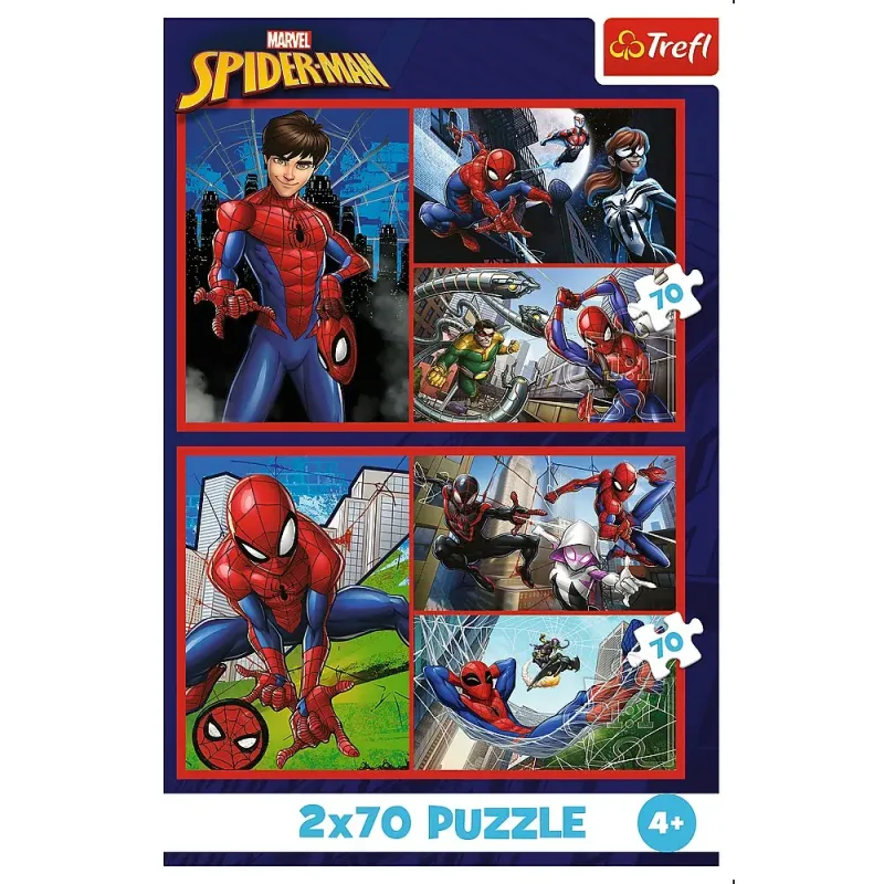 PUZZLE TREFL 2X70 MARVEL SPIDER-MAN AVENTURILE LUI SPIDER-MAN
