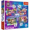 PUZZLE TREFL 4IN1 PATRULA CĂȚELUSILOR MIGHTY MOVIE EROII