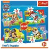 PUZZLE TREFL 4IN1 PATRULA CĂȚELUSILOR ECHIPA