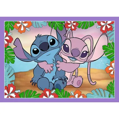 PUZZLE TREFL 4IN1 STITCH ZIUA FERMECATA