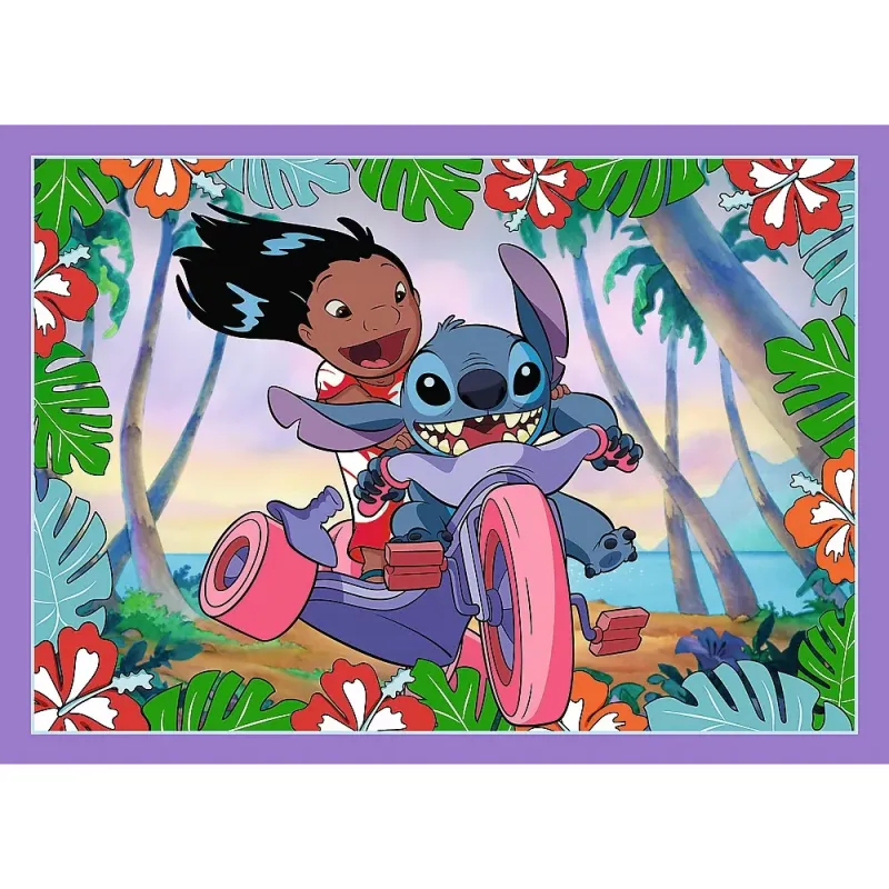 PUZZLE TREFL 4IN1 STITCH ZIUA FERMECATA