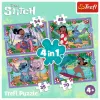 PUZZLE TREFL 4IN1 STITCH ZIUA FERMECATA