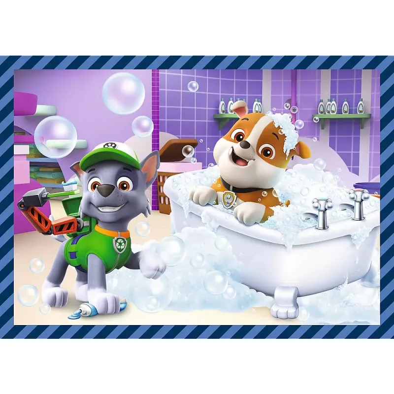 PUZZLE TREFL 4IN1 PATRULA CĂȚELUSILOR ACTIVITĂȚILE ZILNICE ALE ECHIPEI