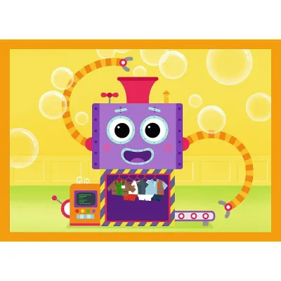 PUZZLE TREFL 4IN1 PLANETA MILO INTALNIRE CU MILO ȘI PRIETENII