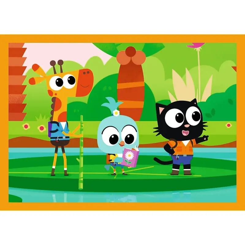 PUZZLE TREFL 4IN1 PLANETA MILO INTALNIRE CU MILO ȘI PRIETENII