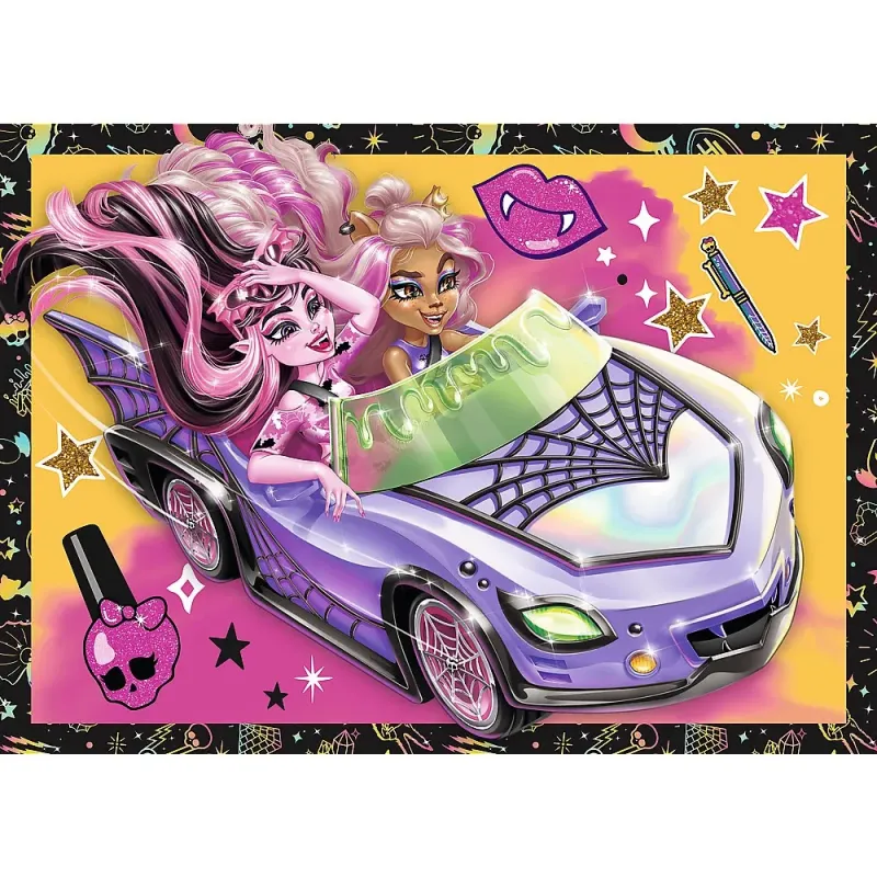 PUZZLE TREFL 4IN1 MONSTER HIGH O ZI ELECTRIZANTA