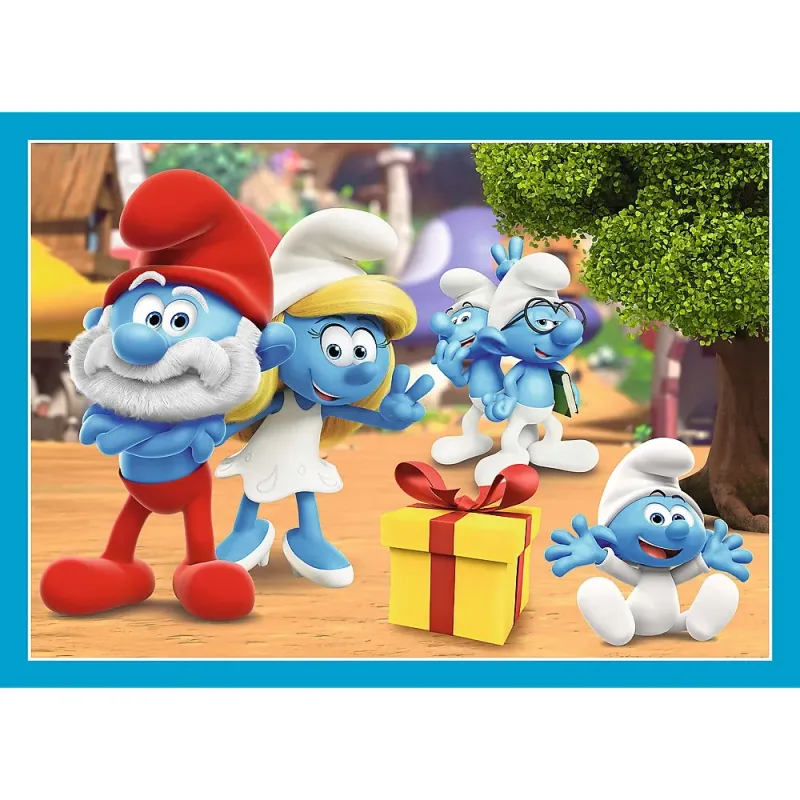 PUZZLE TREFL 4IN1 STRUMFII SATUL STRUMFILOR