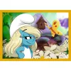 PUZZLE TREFL 4IN1 STRUMFII VIATA IN SATUL STRUMFILOR